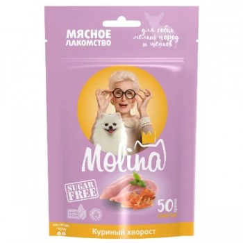 Лакомство д/собак MOLINA Куриный хворост д/мелких пород 50 г