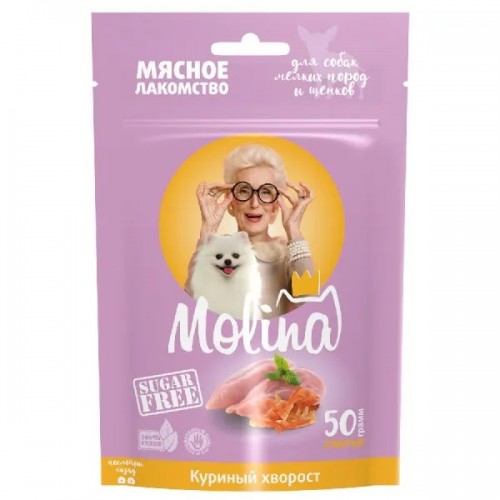 Лакомство д/собак MOLINA Куриный хворост д/мелких пород 50 г Лакомство д/собак MOLINA Куриный хворост д/мелких пород 50 г
