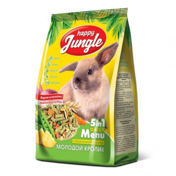 Happy Jungle, для молодых кроликов, 400 г
