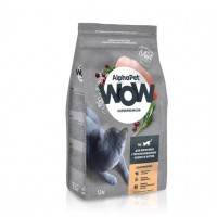 AlphaPet WOW для кошек стерилизованных цыпленок 1,5 кг