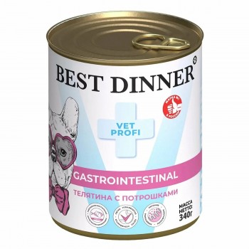 Best Dinner Vet Profi Gastro  конс. для собак телятина с потрошками 0,34 кг