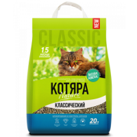 Наполнитель минеральный Котяра, комкующийся Классический 20 л
