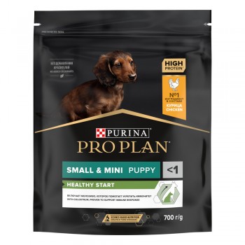 Pro Plan Small Puppy, для щенков мелких пород, курица, 700 г