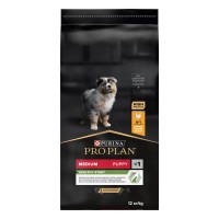 Pro Plan Medium Puppy, для щенков средних пород, курица, 12 кг