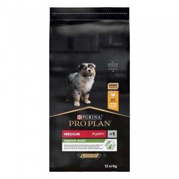 Pro Plan Medium Puppy, для щенков средних пород, курица, 12 кг