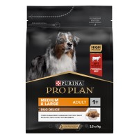 Pro Plan DUO DELICE, для взрослых собак, говядина, 2,5 кг