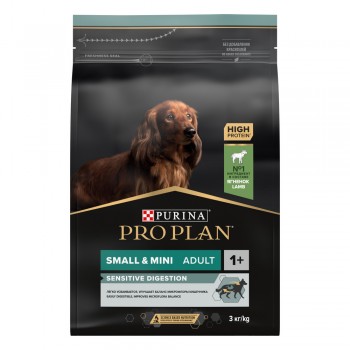 Pro Plan Small Adult, для взрослых собак мелких пород, ягненок, 3 кг