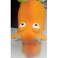 Игрушка д/собак Zolux латексная корова с ручкой (оранжевая), 18 см