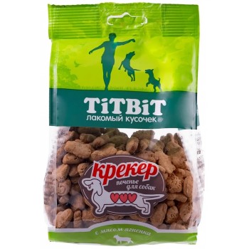 Лакомство TiTBiT д/собак, Крекер с мясом ягненка печенье 0,1 кг
