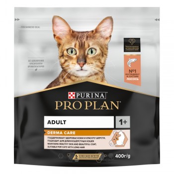 Pro Plan Elegant, для красивой шерсти кошек, лосось, 0,4 кг