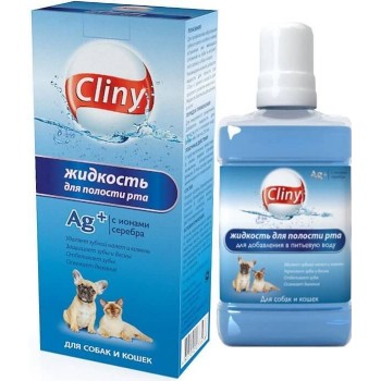 Жидкость для профилактики зубного камня у кошек и собак Cliny, 300 мл