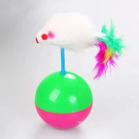 Игрушка д/кошек PerseiLine мышь - неваляшка, 6*11 см