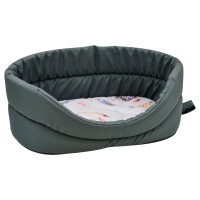 Лежанка ZooExpress «Птицы» мебельная ткань №4 53*38*18 см темно-серый