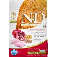Farmina N&D Cat Low grain для стер. кошек курица гранат 300 г Farmina N&D Cat Low grain для стер. кошек курица гранат 300 г