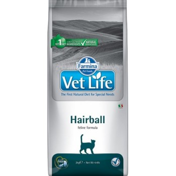 Farmina Vet Life Cat корм д/кошек Hairball выведение шерсти 2,0 кг