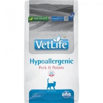 Farmina Фармина Vet Life Cat Hypoallergenic свинина  картофель 1.5 кг