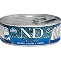 Farmina N&D Cat консервы для кошек оушен сибас сардина  креветки 70 г