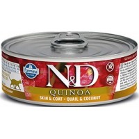 Farmina N&D Cat консервы для кошек киноа перепел и кокос 70 гр