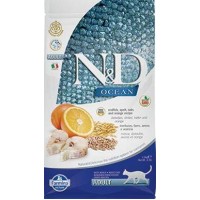 Farmina N&D Cat Low grain корм д/кошек апельсин/треска 1.5 кг