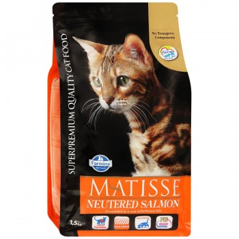 Farmina Matisse Neutrered Salmon для кошек стер. и кастрир. котов лосось 1,5 кг