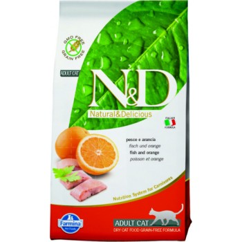 Farmina N&D Cat Prime корм для  кошек рыба/апельсин 1.5 кг