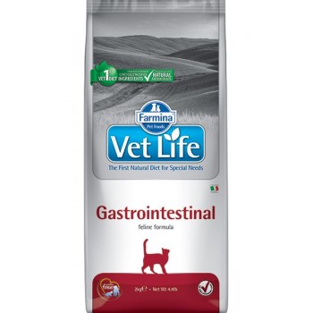 Farmina Vet Life Cat Gastrointestinal  для кошек  ЖКТ заболевания 5 кг