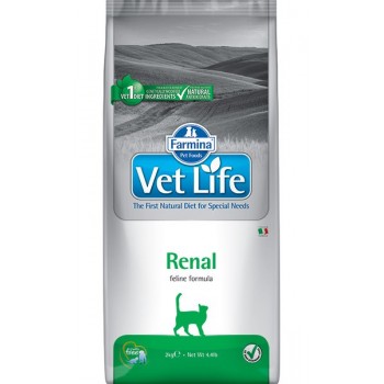Farmina Vet Life Cat Renal для кошек при заболеваниях почек 2,0 кг
