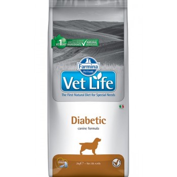 Farmina Vet Life Dog Diabetic для собак диета при сахарном диабете 12 кг