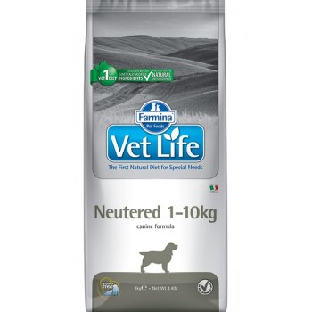 Farmina Vet Neutered корм д/собак кастрированных, от 1 до 10 кг, 2,0 кг