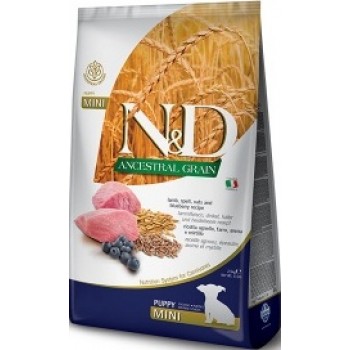 Farmina N&D Low grain корм д/щенков мелк. пород ягненок/черника 2,5 кг