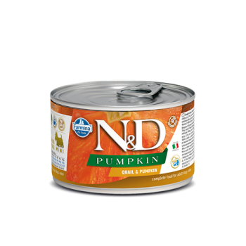 Farmina N&D Dog тыква/перепел консервы для собак мелких пород, 140 г 