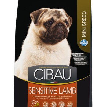 Farmina Cibau Sensitive Lamb Mini,  корм д/взр. собак мелк. пород ягненок, 2,5 кг