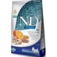 Farmina N&D Low grain Ocean для мелк. пород треска апельсин 2,5 кг