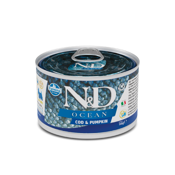 Farmina N&D Dog Ocean консервы для собак мелких пород треска тыква 140 г 