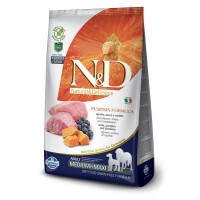 Farmina N&D корм д/взрослых собак средних и кр. пород ягненок, черника, тыква 12 кг