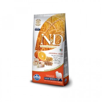  Farmina N&D Dog Ocean Adult Mini для собак низкозерновой треска и апельсин 2.5 кг