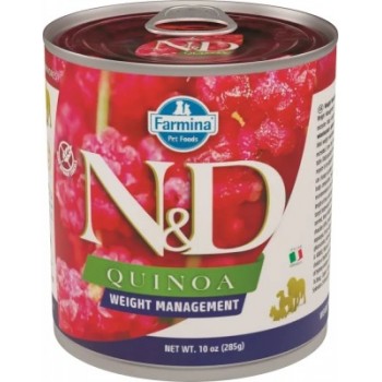 Farmina N&D Quinoa Dog для собак для контроля веса киноа и ягненка 285 г