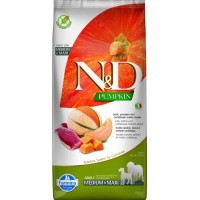 Farmina N&D для собак  медиум и макси утка дыня тыква 12 кг