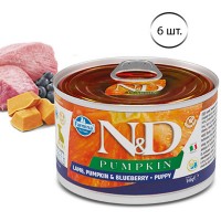 Farmina N&D Pumpkin Starter Mini для щенков мини пород тыква ягненок черника 140 г