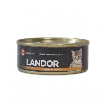 Landor конс. для котят индейка с тыквой, 100 г