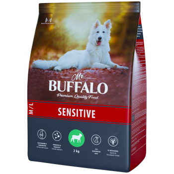 Mr.Buffalo Adult Sensitive корм для собак ср. и крупных пород с ягненком 2,0 кг