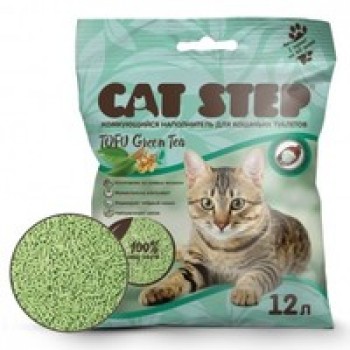 Наполнитель растительный Cat Step Tofu Green Teal комкующийся 12 л