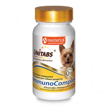 Витаминное лакомство д/собак мелких пород Unitabs ImmunoComplex Q10 для иммунитета, 100 шт. 