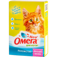 Витаминное лакомство д/котят Омега Neo (таурин + пребиотик), 60 табл.