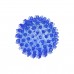 Игрушка д/собак ZooOne ПВХ мяч массажный 6 см прозрачный синий