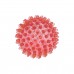 Игрушка д/собак ZooOne ПВХ мяч массажный 6 см прозрачный красный