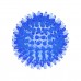 Игрушка д/собак ZooOne ПВХ мяч массажный 8 см прозрачный синий