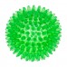 Игрушка д/собак ZooOne ПВХ мяч массажный 9 см прозрачный зеленый