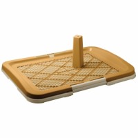 Туалет д/собак ZooOne со столбиком 63*48*6 (20) см (бежевый)