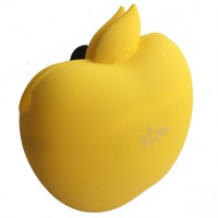 Сумка для лакомства силиконовая в форме яблока с магнитным замком (ЖЕЛТАЯ)